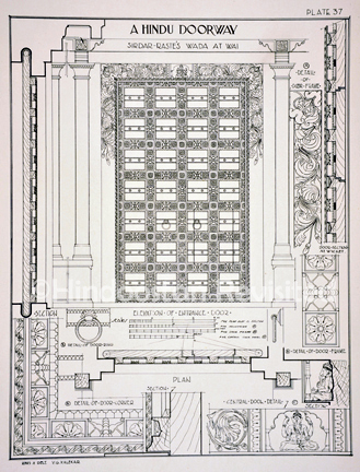 /data/Original Prints/Arts, Decorative, Architecture/A HINDOO DOORWAY SIRDAR-RASTE S WADA AT WAI.jpg